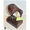 Image 1 : HAND CARVED KIWI BIRD MADE FROM MATAI WOOD