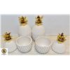 Image 1 : 4 PINEAPPLE CANDLE HOLDERS