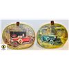 Image 1 : ANTIQUE CAR PAIR LEATHER STRAPS