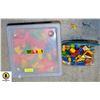 Image 1 : 2 FULL PLASTIC CONTAINER MEGA BLOCKS & WOOD BLOCKS