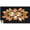 Image 1 : ESTATE AMBER STONE BROOCH