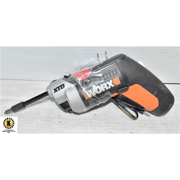 WORX CORDLESS POWER SCREWDRIVER W/ BUILT IN