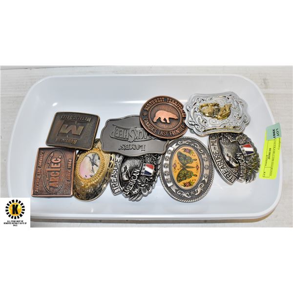 ASSORTED BELT BUCKLES (TRAY)