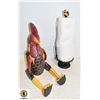 Image 1 : ROOSTER AND CAST IRON TOWEL STAND