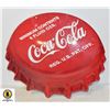 Image 1 : COKE BUTTON METAL SIGN