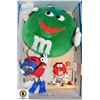 Image 1 : LARGE M&M'S STUFFY & CANDY DISPENSERS TOGETHER