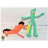 Image 1 : VINTAGE GUMBY & POKEY BENDABLE FIGURES