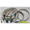 Image 1 : ESTATE MOTHER OF PEARL BANGLES ALL TOGETHER