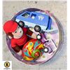 Image 1 : CURIOUS GEORGE,TONKA,FISHER PRICE& TWIRLING TOP