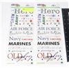 Image 1 : 2 NEW PACKS OF MILITARY THEMED STICKERS