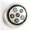 Image 1 : 23)  ENCAPSULATED SILVER TONE WITH BLACK , BLUE