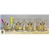 Image 1 : 4 VINTAGE CURLING COCKTAIL GLASSES