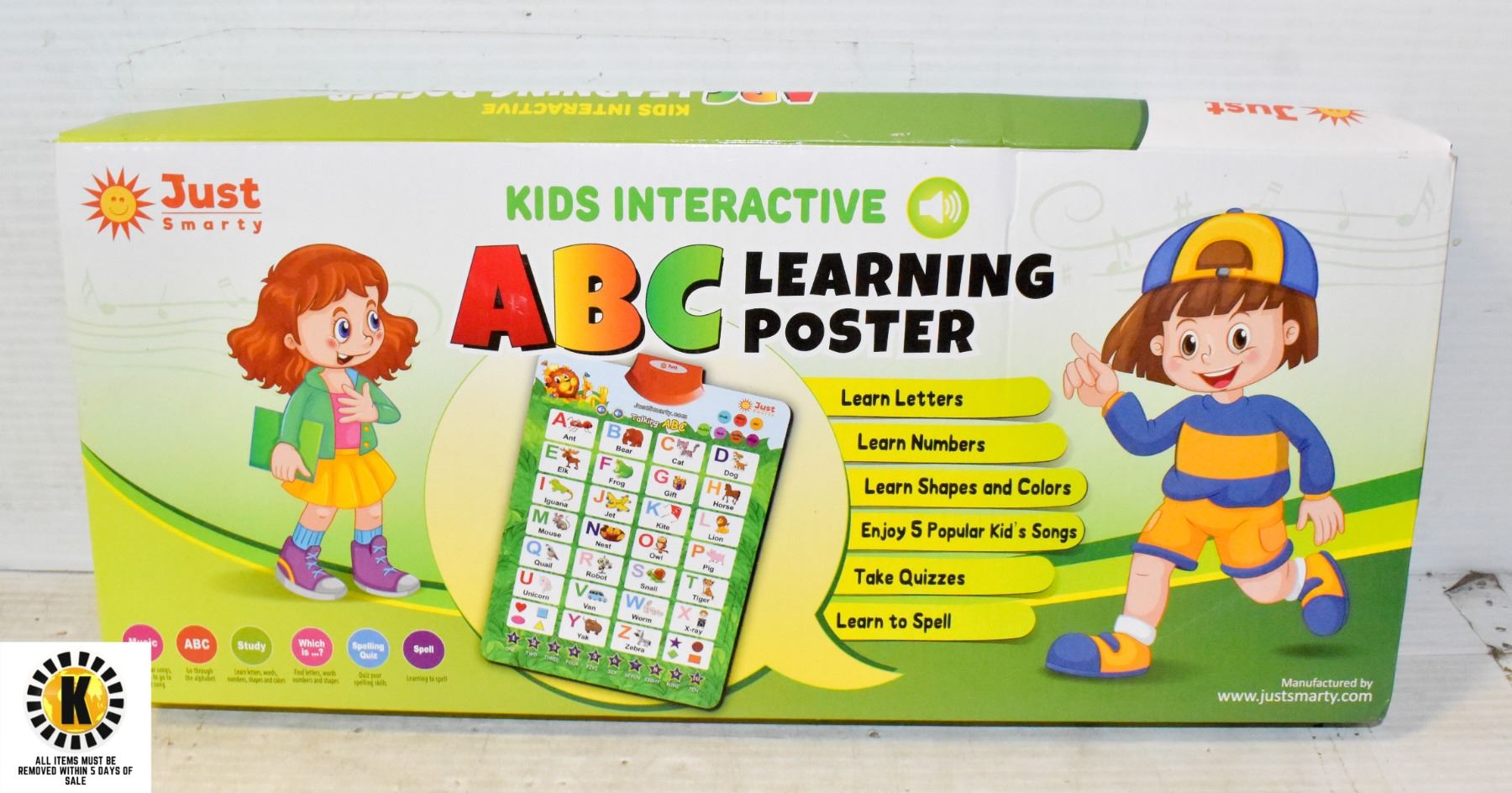 Interactive Abc KIDS INTERACTIVE ABC LEARNING POSTER