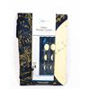 Image 1 : NEW MOON THEME PRINTED MICROFIBER FABRIC SHOWER