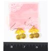 Image 1 : NEW ORANGE CHERRY THEME DROP EARRINGS