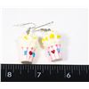 Image 1 : NEW POPCORN THEME DROP EARRINGS