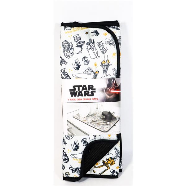 NEW DISNEY STAR WARS 2 PK DISH DRYING MATS