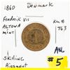 Image 1 : DENMARK 1860 1 SKILLING RIGSMONT AU