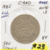 Image 1 : CHAD - FISH MARK 1985 500 FRANCS VF