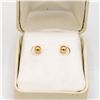 Image 1 : PAIR OF 10KT GOLD STUD EARRINGS