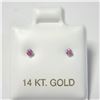 Image 1 : BZ1231-124 14K  RUBY EARRINGS