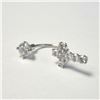 Image 1 : BZ1231-117 10K CZ BELLY BUTTON RING