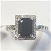 Image 1 : BZ1231-102 14K SAPPHIRE DIAMOND RING