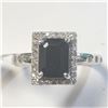 BZ1231-102 14K SAPPHIRE DIAMOND RING