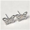 Image 1 : BZ1252-46 SILVER BUTTERFLY EARRINGS