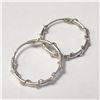 Image 1 : BZ1252-41 SILVER HOOP EARRINGS