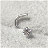 Image 1 : BZ1252-26 14K CZ NOSE PIN