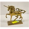 Image 1 : BRASS UNICORN FIGURINE