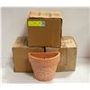 LOT OF 6 TERRACOTTA HALF PLANTERS