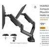 Image 1 : HUANO DUAL MONITOR DESK MOUNT