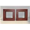 Image 1 : 2 WOOD SHADOW BOXES FOR WALL 9.25 X 9.25 INCHES