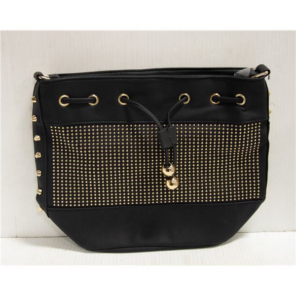 NEW LEATHER STUDDED PURSE
