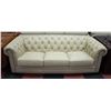 Image 1 : NEW GENUINE OFF WHITE LEATHER NAILHEAD SOFA