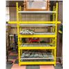 Image 1 : HEAVY DUTY YELLOW METAL SHELVING H-84" W-24" L-52"