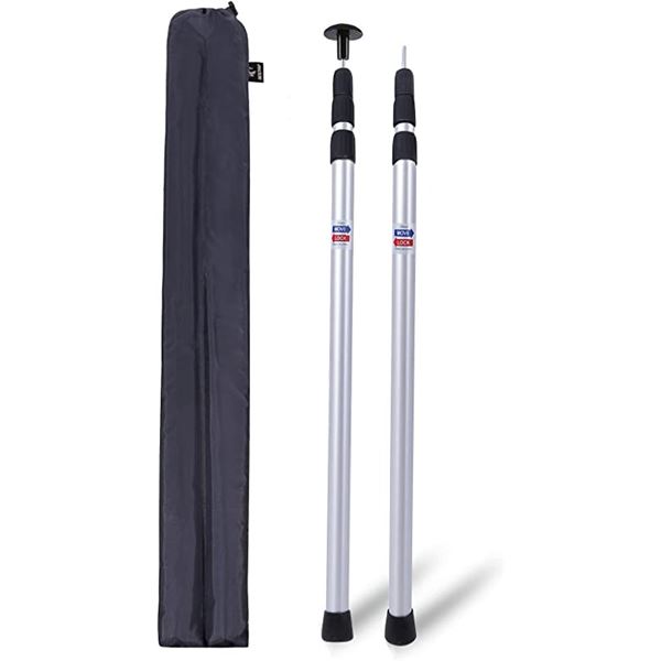 NEW REDCAMP ALUMINUM TARP POLES - ADJUSTABLE