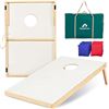 NEW WOOD CORNHOLE SET WITH BEAN BAGS AND