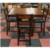 Image 1 : BAR HEIGHT TABLE WITH 4 CHAIRS