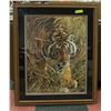 CARL BRENDERS TALL GRASS FRAMED TIGER PRINT