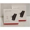 Image 1 : LOT OF TWO 2-IN-1 IPHONE ADAPTORS: ALLOWS YOU TO