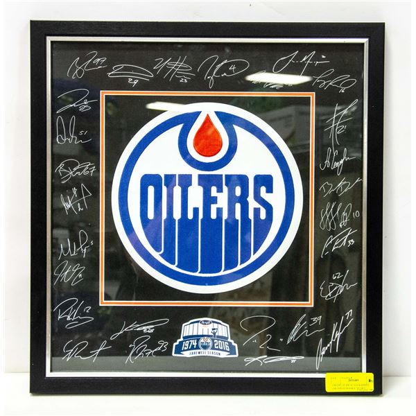 OILERS TEAM AUTOGRAPHED (MCDAVID ROOKIE YEAR!)
