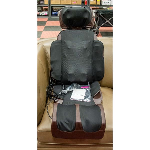 NEW DELUXE BLACK AND BROWN LEATHERETTE MASSAGER