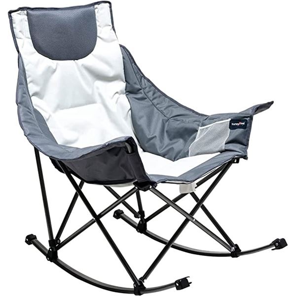 NEW SUNNYFEEL PORTABLE CAMPING ROCKING CHAIR