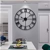 Image 1 : EXTRA LARGE ROMAN NUMERAL WALL CLOCK