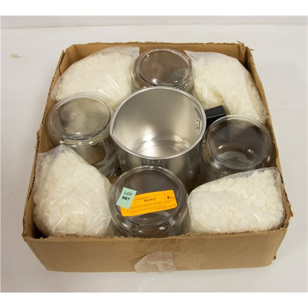 NEW ECO CANDLE SUPPLY SOY CANDLE MAKING KIT WITH