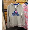 Image 1 : NEW GREY ADIDAS HOODIE YOUTH SIZE LARGE (13-14)