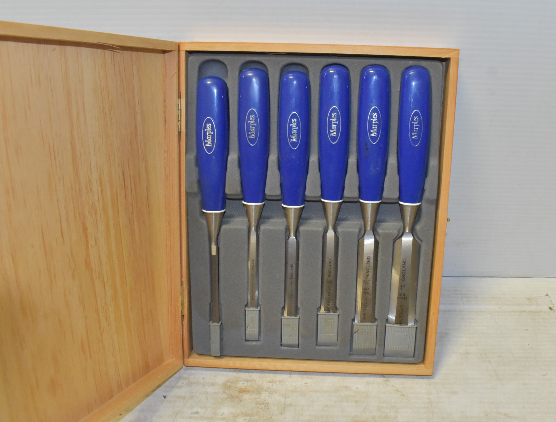 MARPLES BLUE CHIP BEVEL EDGE CHISEL SET
